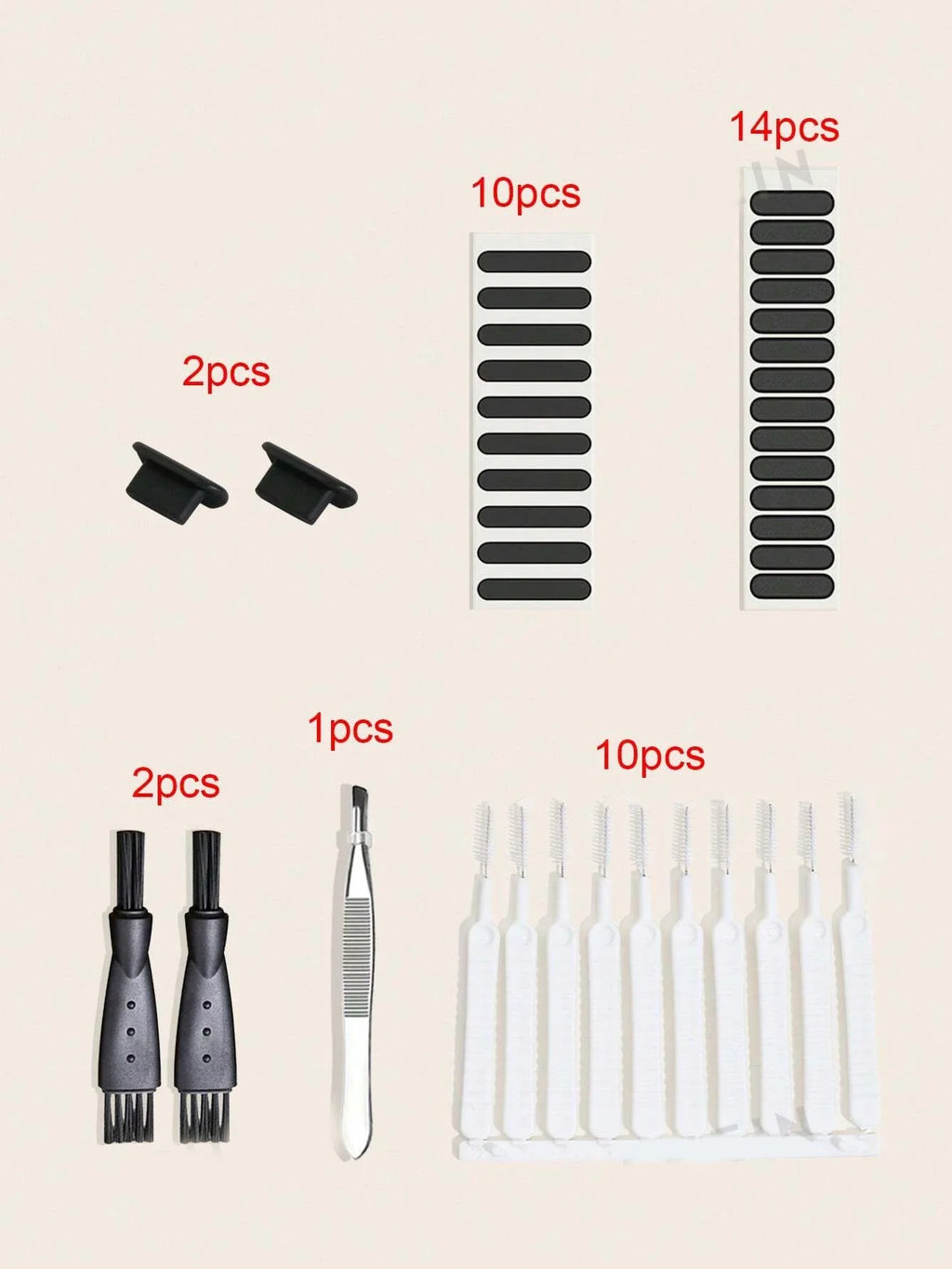 8-Piece Phone Charging Port & Speaker Cleaning Brush Kit Phone Cleaning Kit Qme