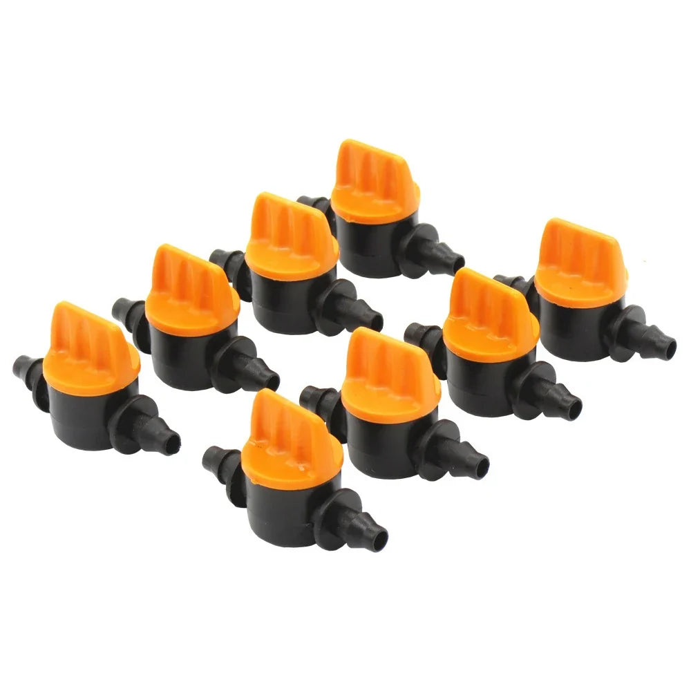 PVC Double Barb Mini Drip Irrigation Capillary Valve 20pcs Drip Irrigation Valve Qme Default Title