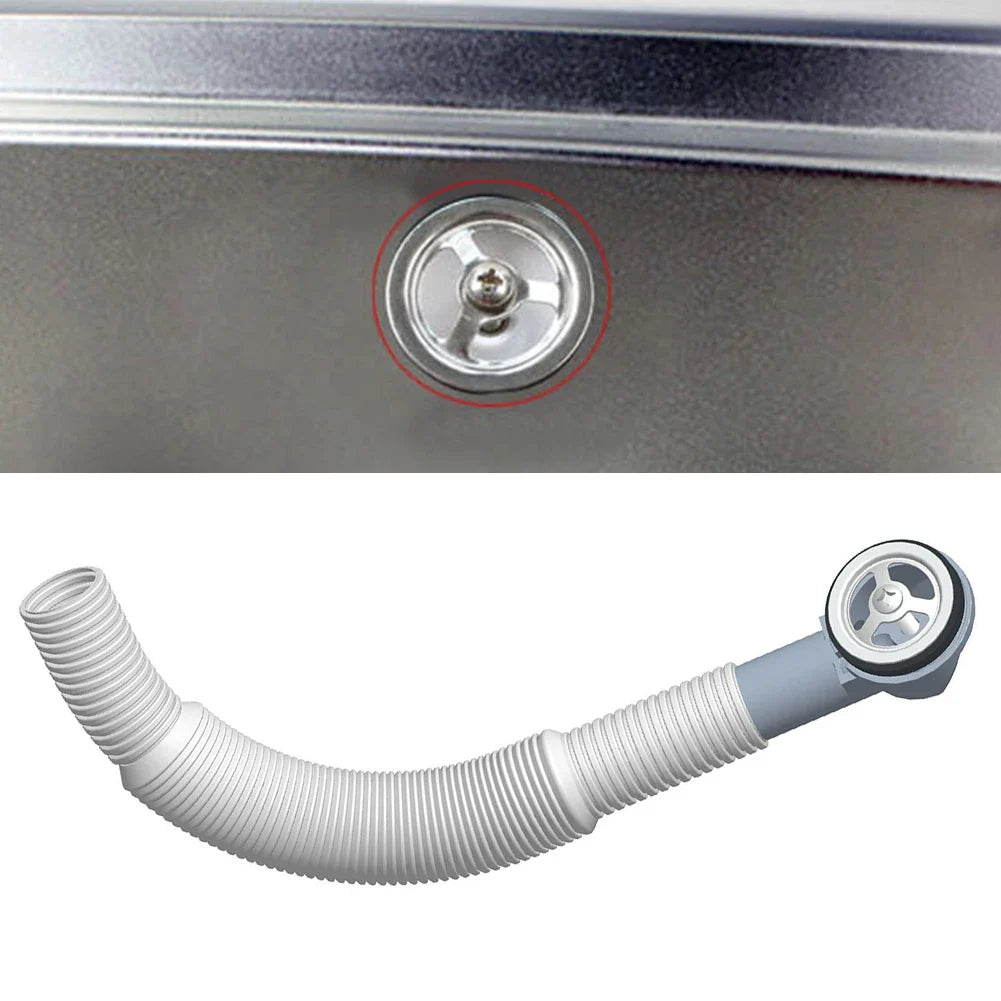 Overflow Pipe Washbasin Drainer Replacement Kit – ABS Sink Drain Replacement Qme Default Title