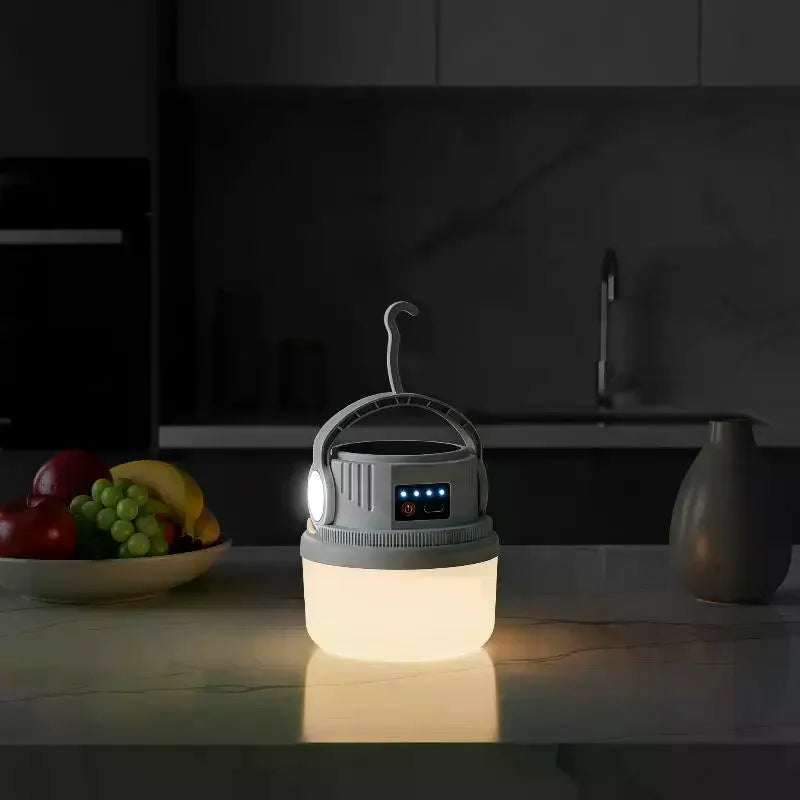 Solar Rechargeable Camping Light – 1800mAh Emergency Lamp Solar Camping Lantern Qme Default Title