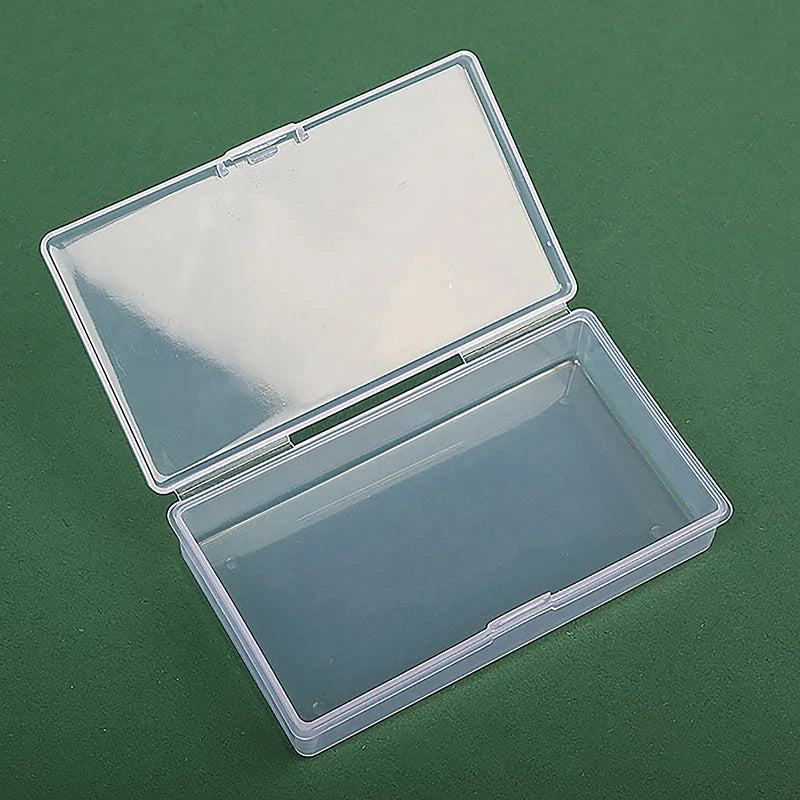 Clear Washi Tape & Sticker Storage Box | Transparent Case Stationery Organizer Box Qme
