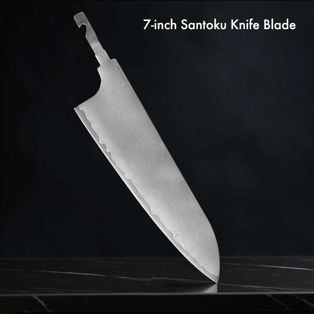 DASHWAY Japanese Hand Forged Blank Blade – DIY Kitchen Knife Blank Knife Blade Qst Santoku Blade