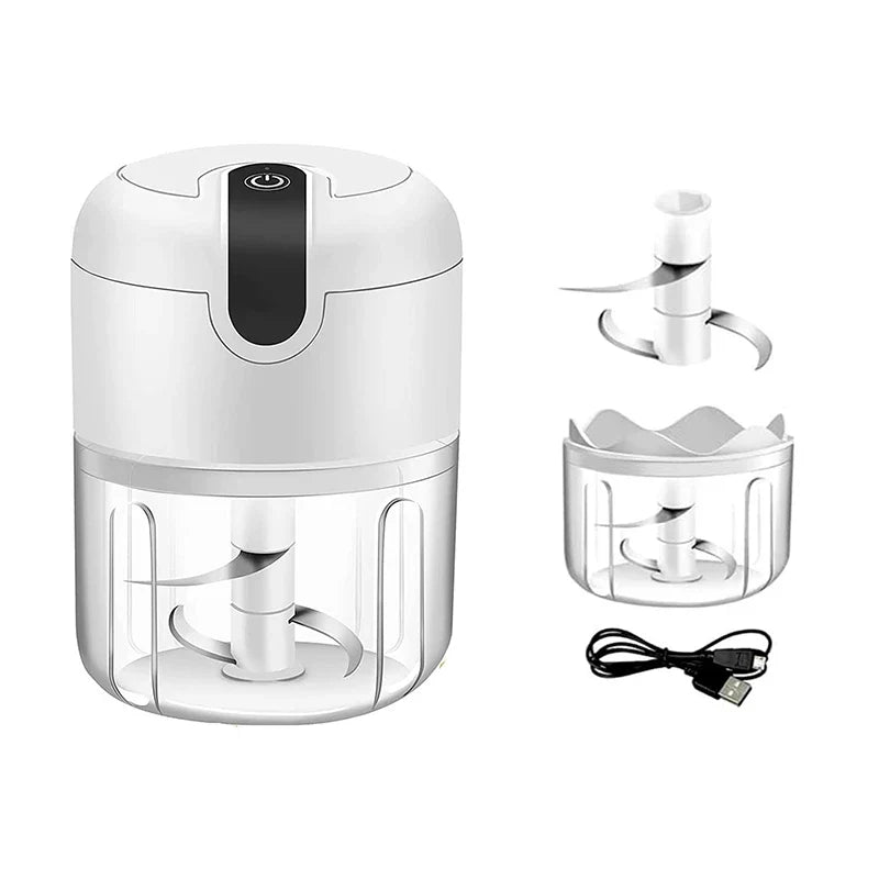 Electric Mini Garlic Chopper Cordless Food Processor Mincer Mini Food Chopper Qme B