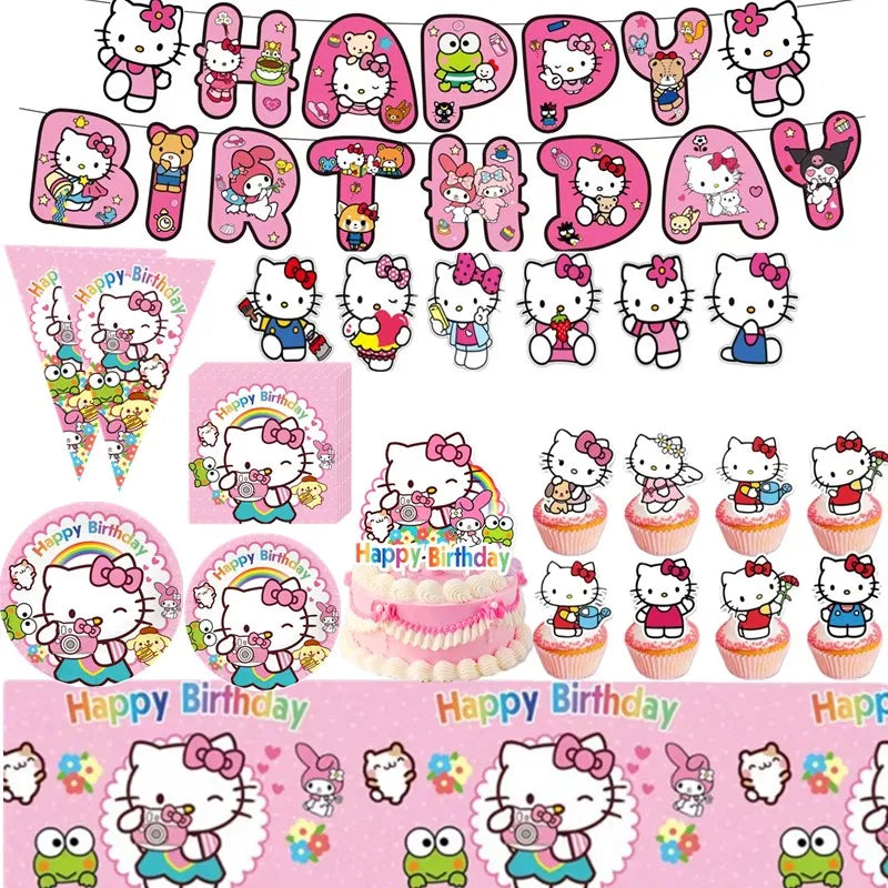 Kuromi Birthday Party Decorations Set – Balloons, Plates & More Party Decoration Set Qme