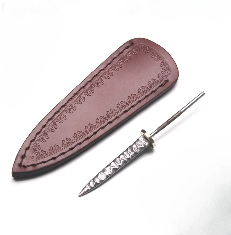 Damascus Steel Tea Knife Blade Blank – DIY Craft Tool Blade Blank Qst S Set