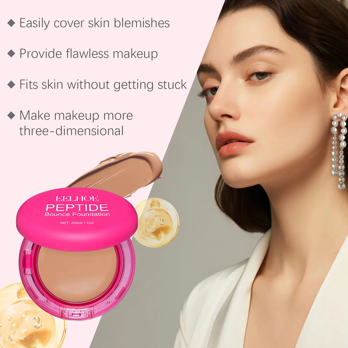 Peptide Bounce Balm Foundation – Full Coverage Concealer Balm Foundation Qme