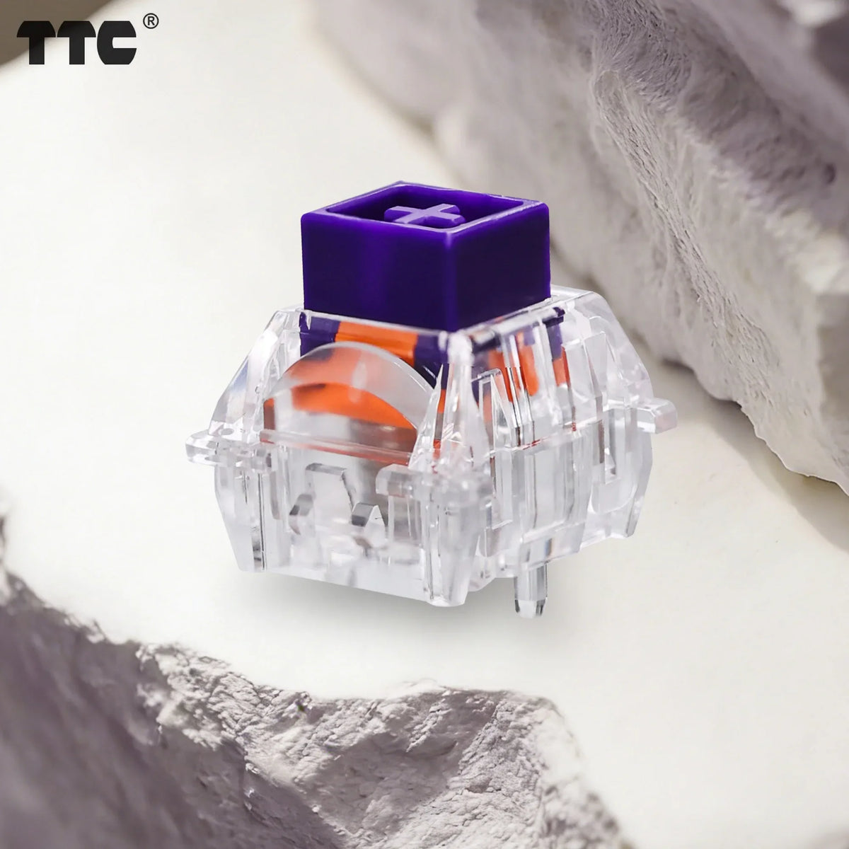 TTC RGB Purple Heart Magnetic Linear Switch – Factory Pre-Lubed Mechanical Keyboard Switch Qme