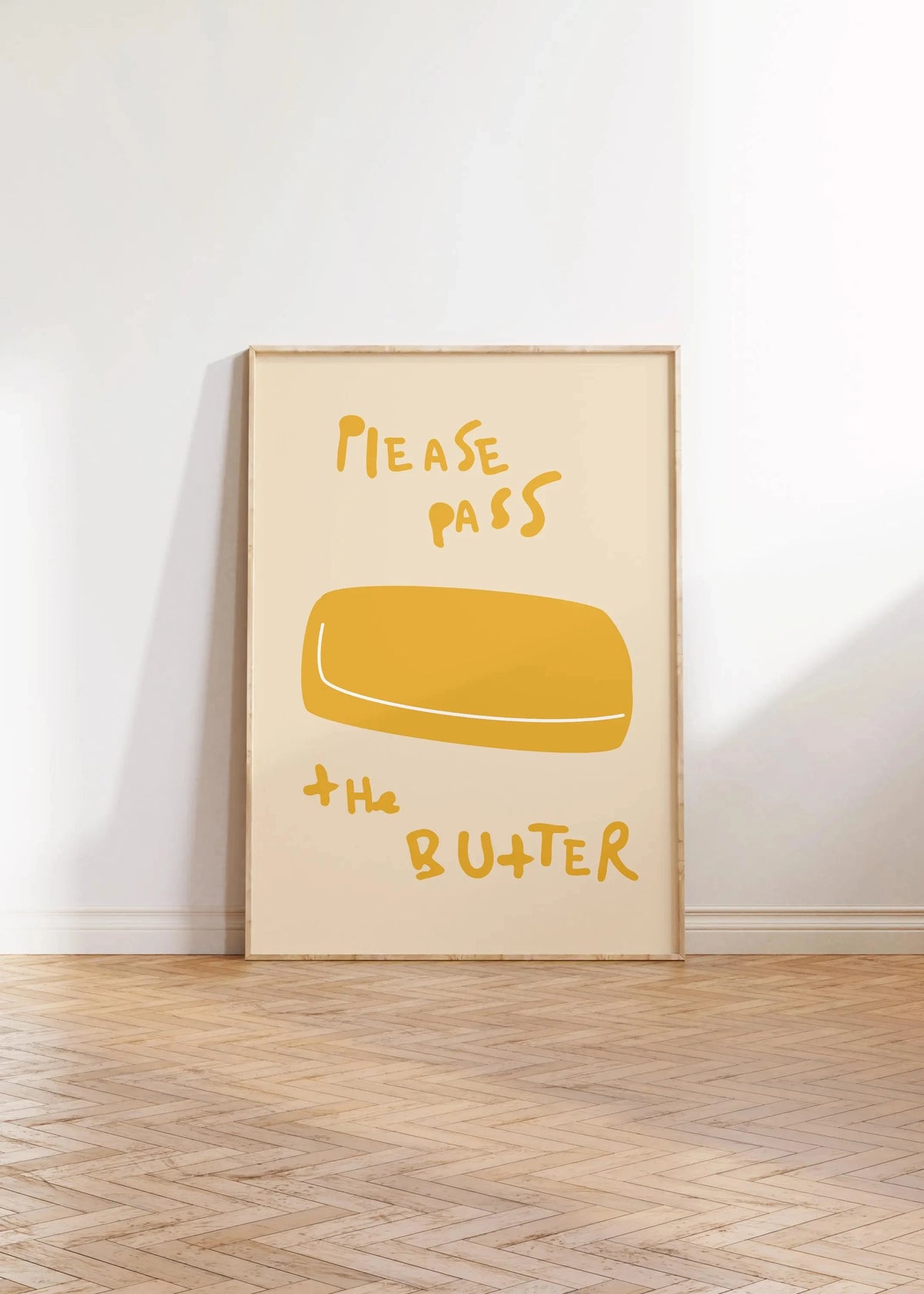 Butter Poster Minimalist Kitchen Canvas Wall Art Print Canvas Wall Art Qst 02 50x70cm Unframed
