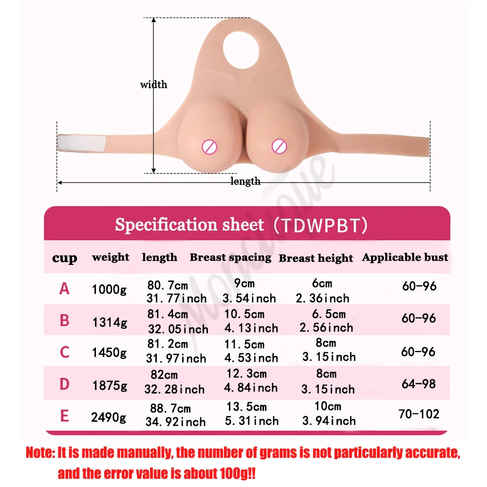 Silicone Breast Forms A–E Cup | Realistic Body Enhancer Silicone Breast Form Qst