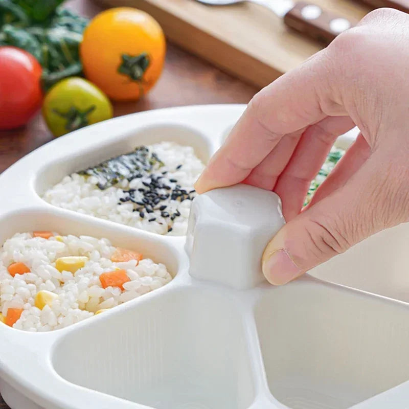 Triangle Onigiri Mould – Japanese Rice Ball Sushi Press Maker Rice Ball Mould Qme