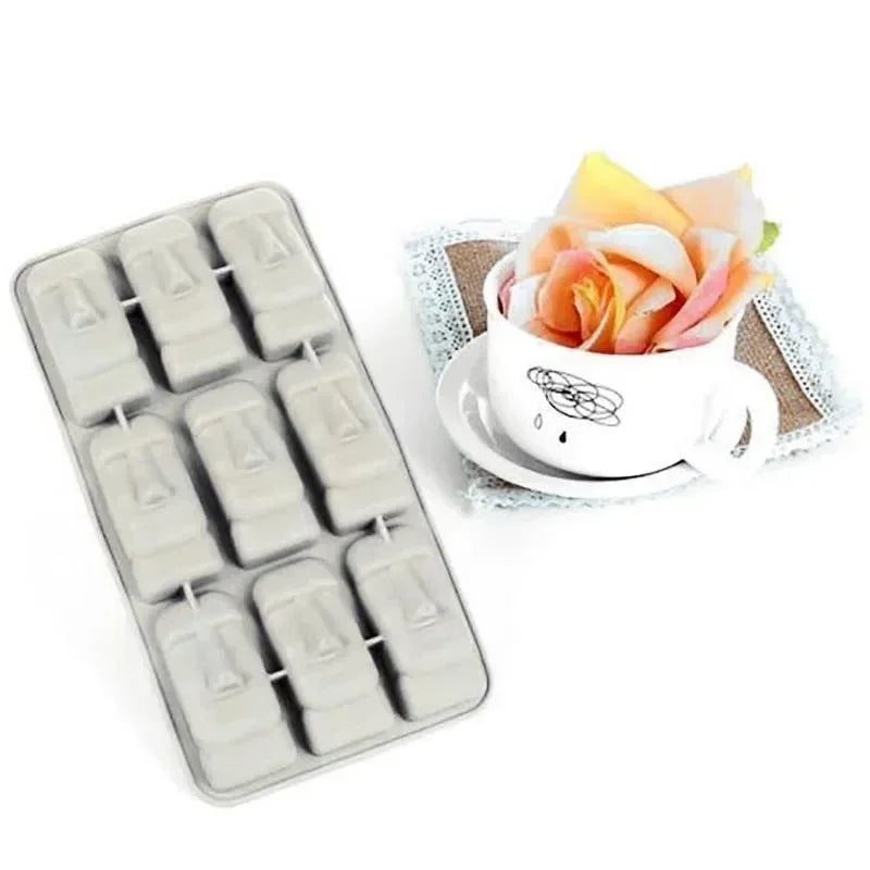 Moai Stone Face Silicone Ice Cube Mold – Whiskey & Cocktail Tray Silicone Ice Cube Mold Qme A