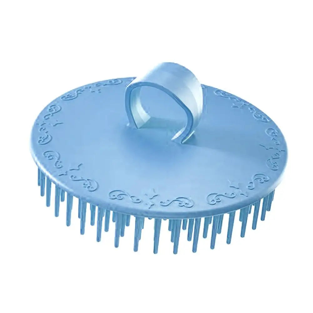 Scalp Exfoliator Brush – Flexible Shampoo & Scalp Massager Scalp Exfoliator Brush Qme blue