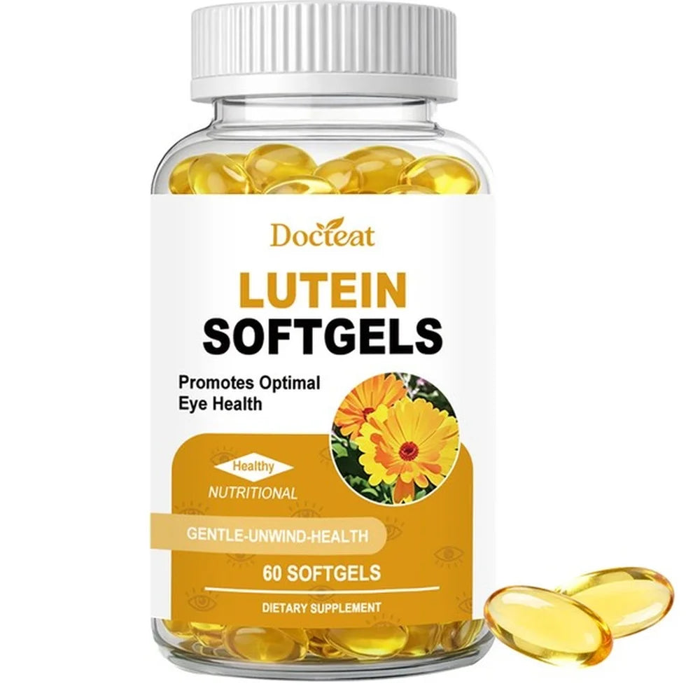 Lutein Zeaxanthin Softgels – Bilberry, Fish Oil & Astaxanthin, 60ct Eye Wellness Supplement Qst 1 Bottle 60 Pieces