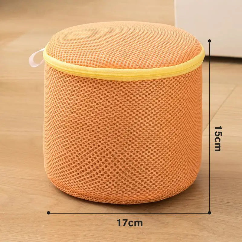 Reusable Mesh Laundry Bag – No-Snag Zipper for Delicates Mesh Laundry Bag Qst Orange