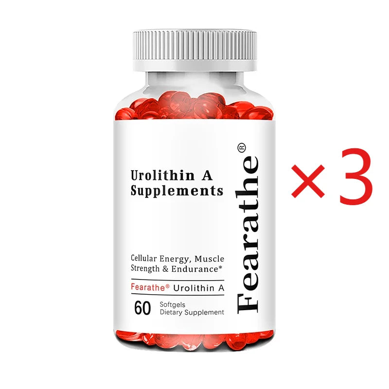 Urolithin A 5000mg Capsules – Cellular Health & Energy Wellness Capsule Supplement Qst 60 count-3 bottle