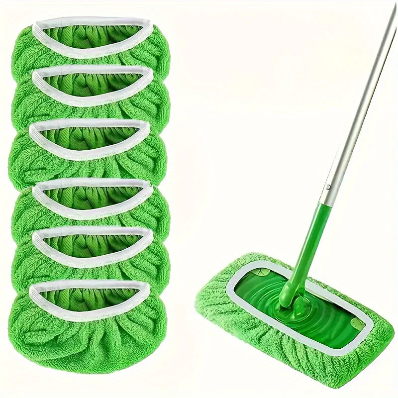 Reusable Microfiber Mop Pads – Absorbent Dry & Wet Floor Cloths Microfiber Mop Pads Qme