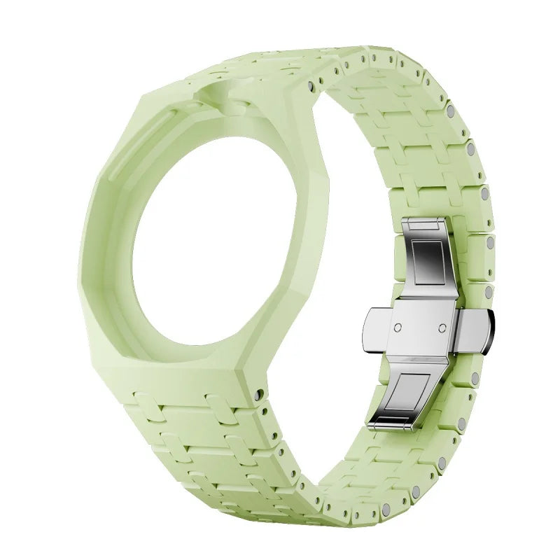 Swatch X AP Royal Pop Watch Strap & Case – Ceramic Band Watch Strap & Case Qme 2.Light Green -12.0