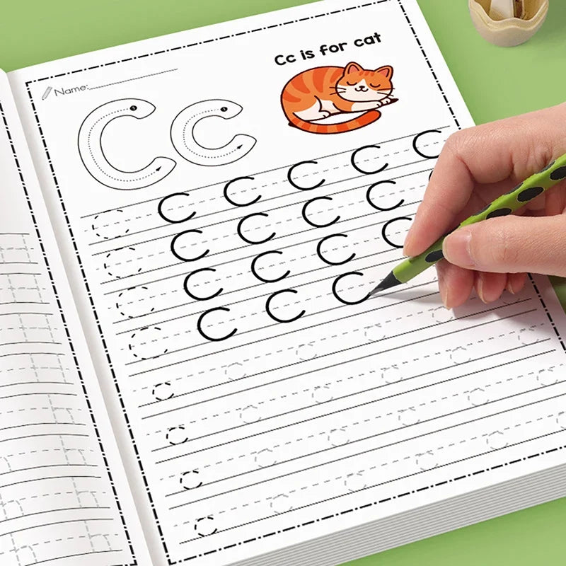 Kids Alphabet Coloring & Handwriting Practice Book – 26 Letters Kids Handwriting Workbook Qme