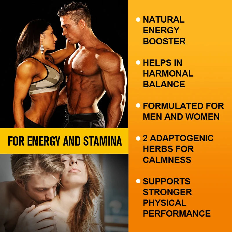 Maca & Ashwagandha Capsules – Stamina, Balance & Wellness Herbal Supplement Capsules Qst