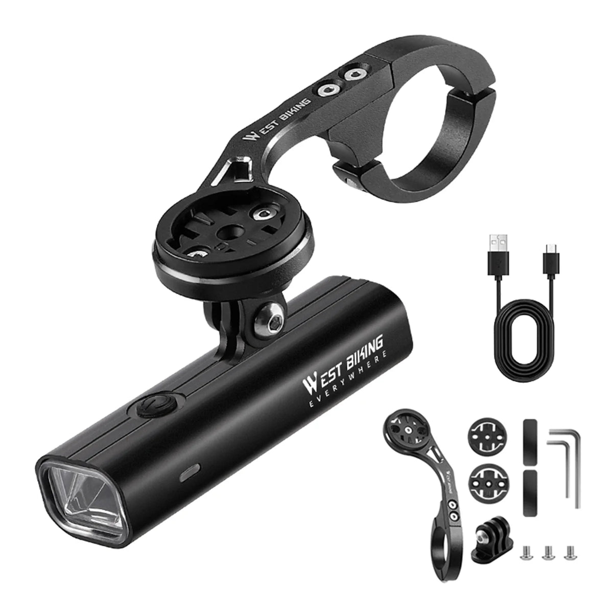 Rechargeable Waterproof LED Bicycle Front Light 2000mAh Bicycle Front Light Qme Type A China Mainland