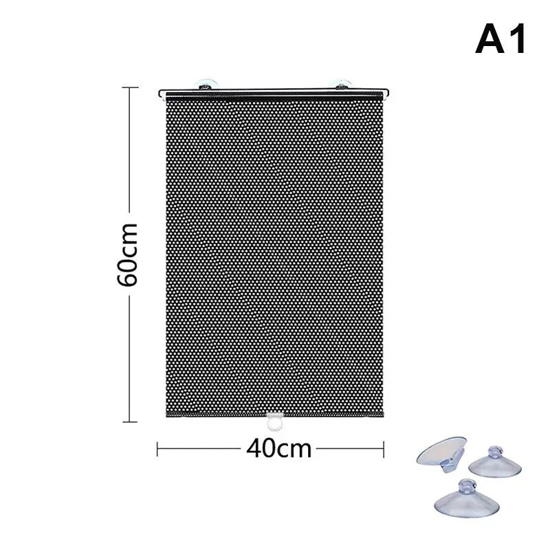 Portable Retractable Roller Shade with Suction Cups – Car & Home Car Window Shade Qme A1