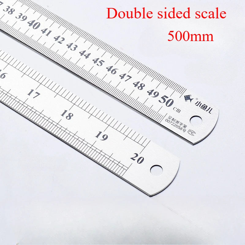 Stainless Steel Precision Straight Ruler – Double Sided Metric 15–40cm Precision Measuring Ruler Qst 500mm