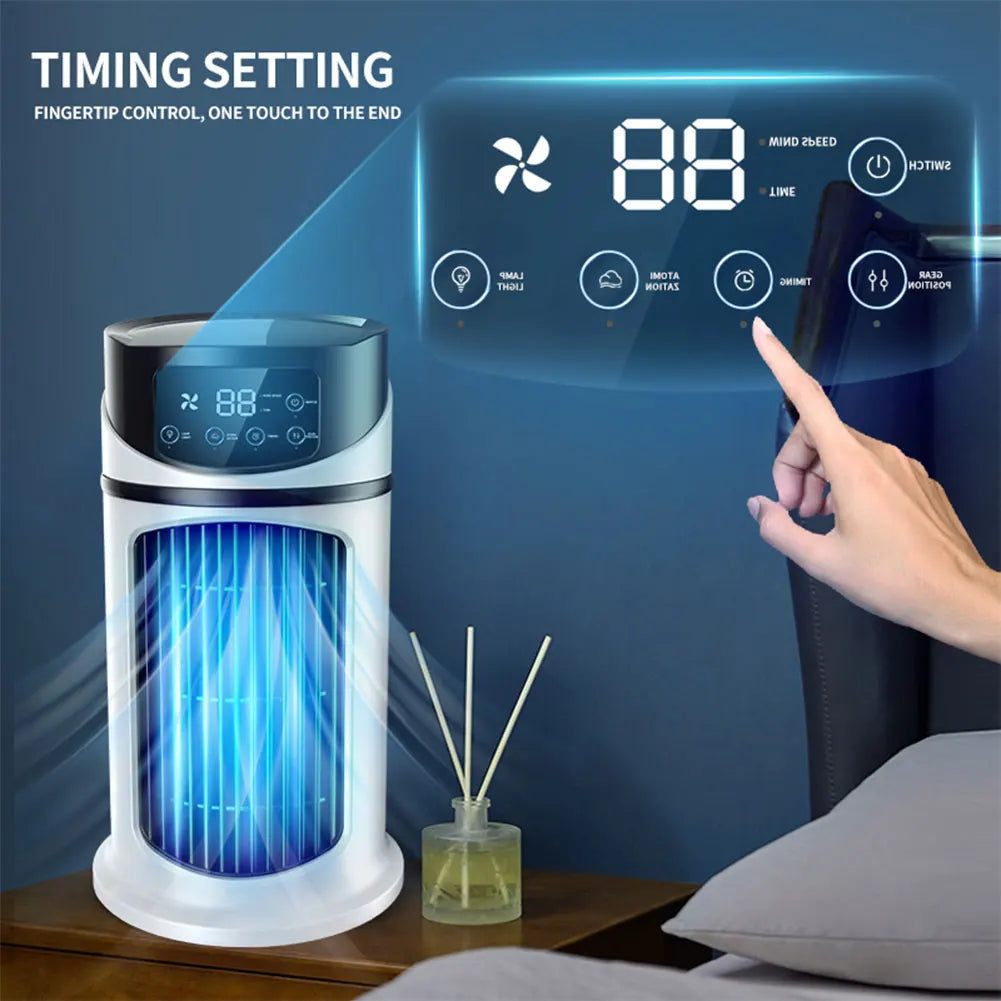 Quiet Desk Fan – 6 Speed Adjustable Airflow & Circulation Desk Fan Qme