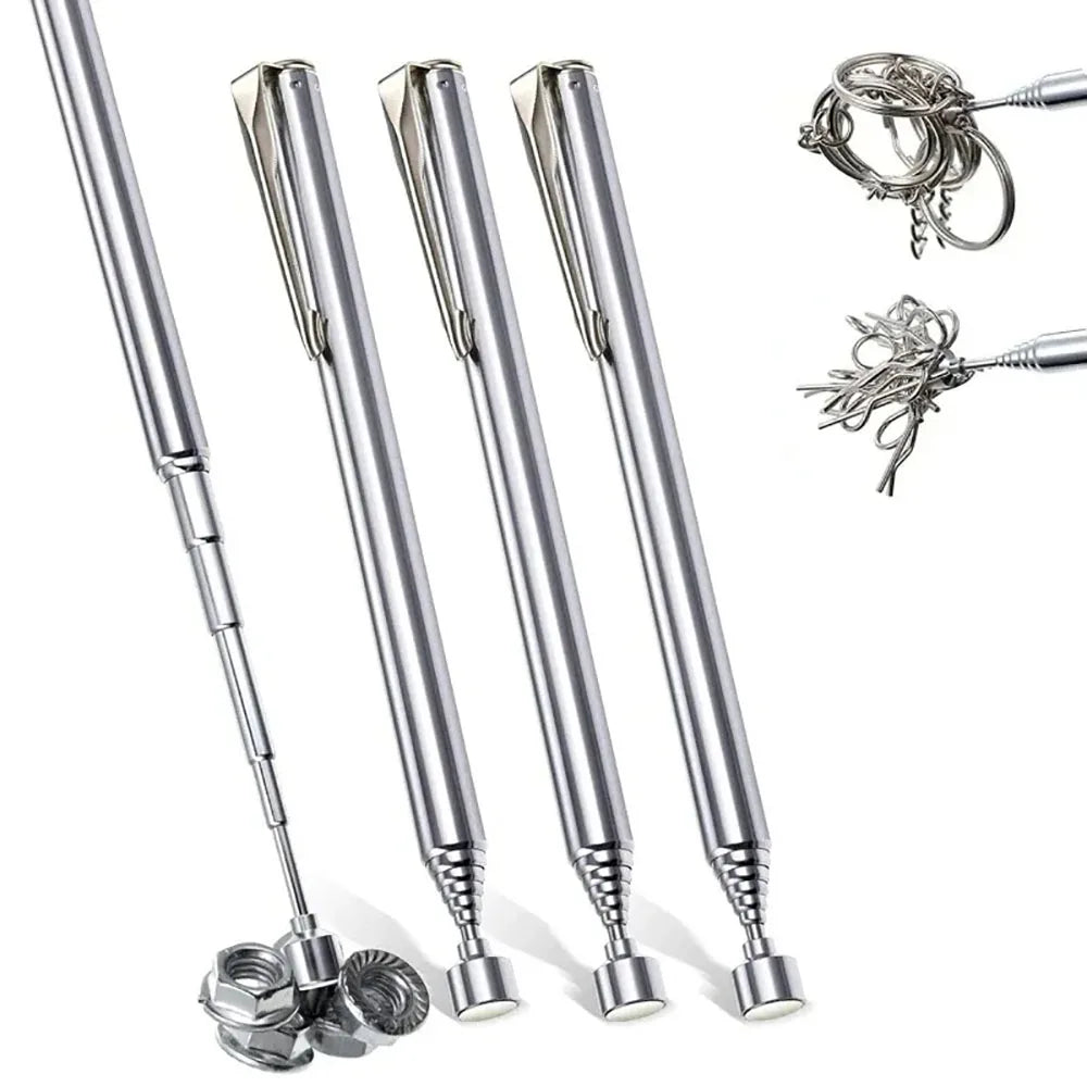Telescoping Magnetic Pick-Up Tool with Pocket Clip | Grabber Magnetic Pick-Up Tool Qme