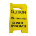 Caution Overstimulated Hair Claw Clip – Funny Statement Style Hair Claw Clip Qst 11x8x3.5cm
