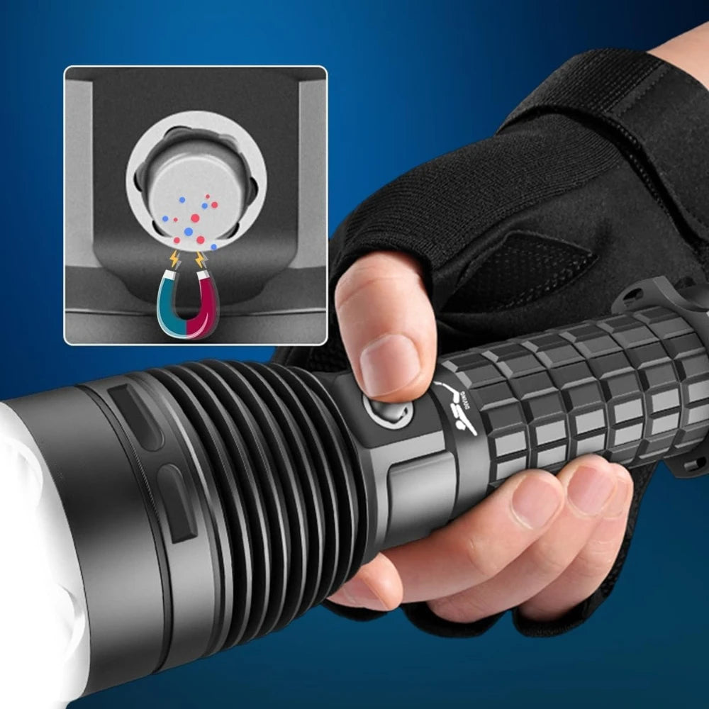 IP68 Diving Flashlight XHP70 1800LM | 26650 Battery Torch Diving Flashlight Qst