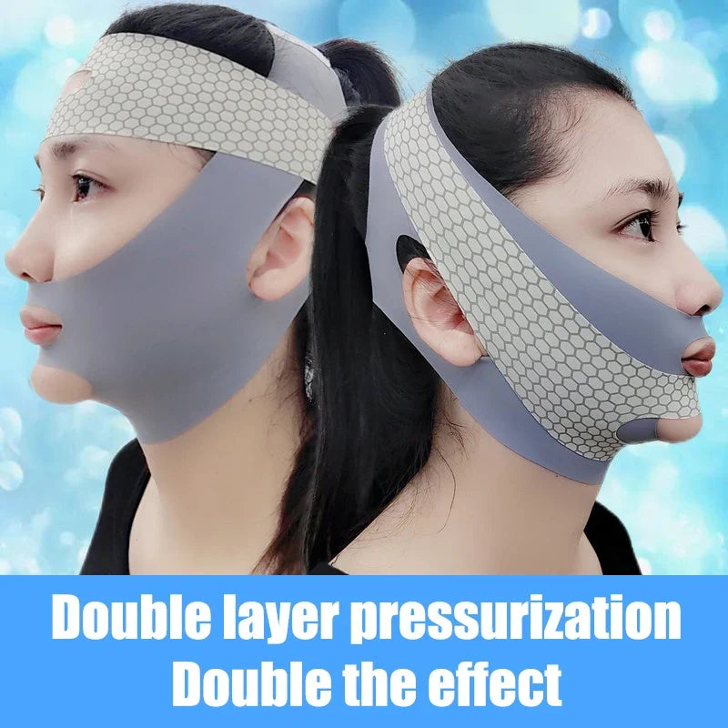 V-Shape Face Lifting & Contouring Band – Slimming Wrap Facial Contouring Band Qme