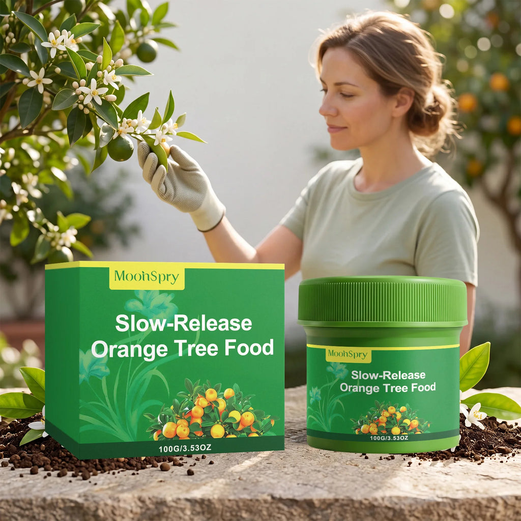 Slow-Release Organic Citrus & Orange Tree Fertilizer – MOONSPRY Organic Tree Fertilizer Qst 100g