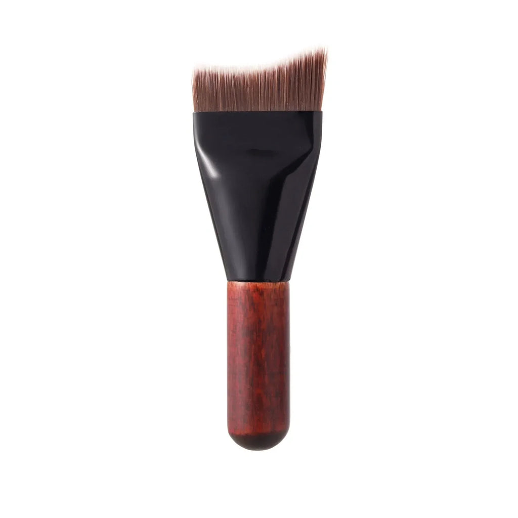 Mini Flat Foundation Brush – Streak-Free Synthetic | Qme Foundation Brush Qme