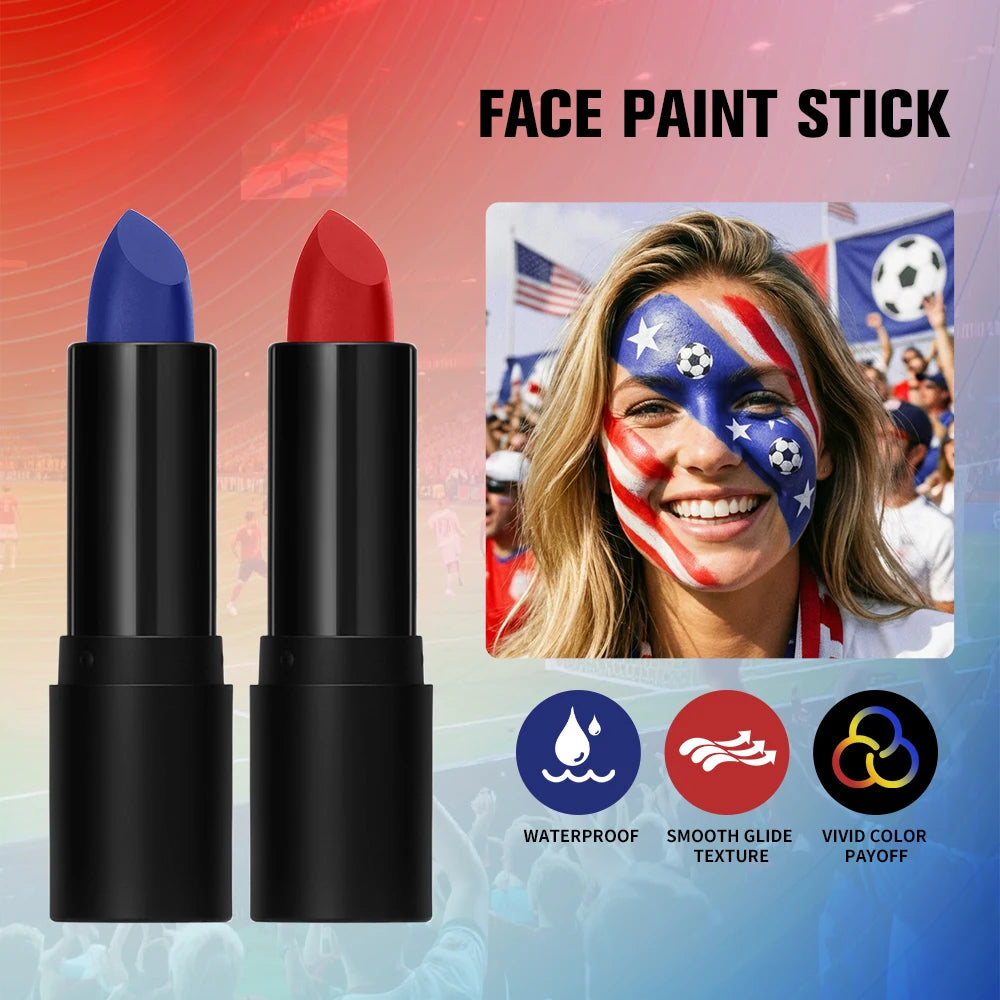 Football Face Paint Stick – Temporary Body Art for Sports & Events Face & Body Paint Qst