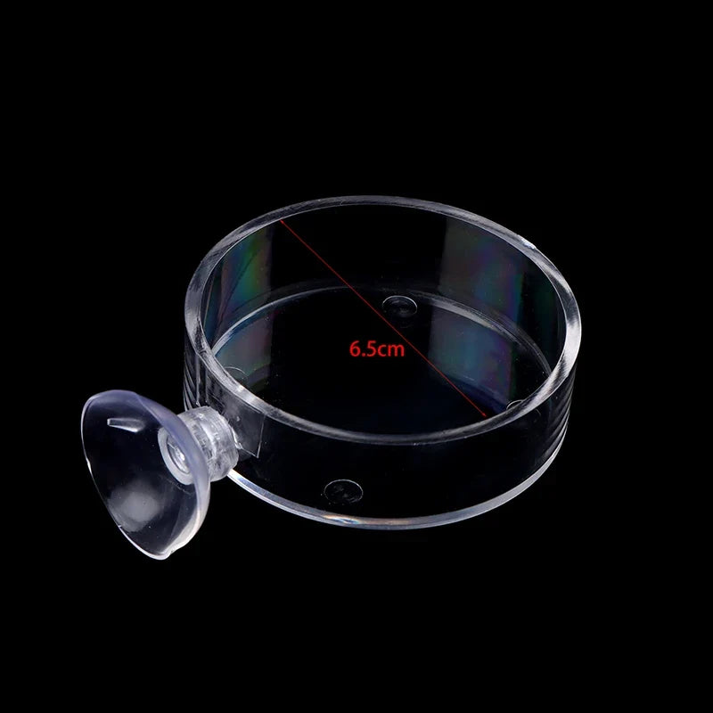 Aquarium Feeder Tube Dish – Shrimp & Snail Food Bowl Aquarium Feeder Dish Qme round basin