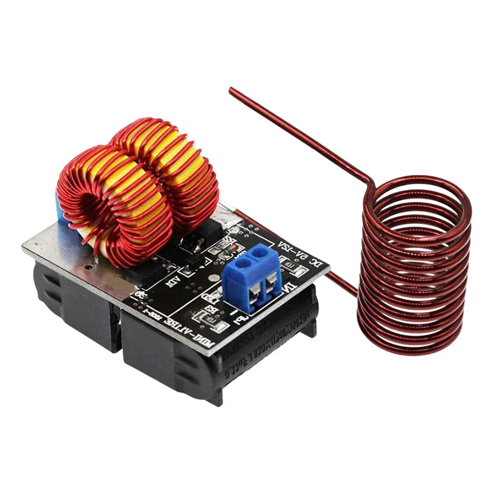 120W Mini ZVS Induction Heating Board DC 5-120V Driver Induction Heating Module Qme