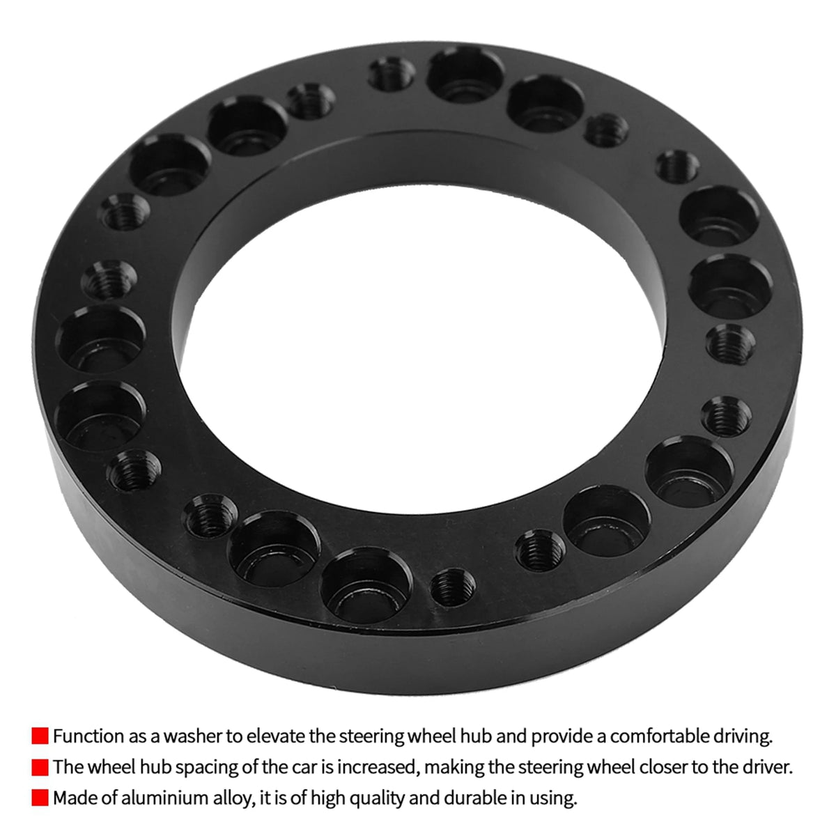 12.5mm Steering Wheel Spacer Adapter Kit – Universal Car Fit Steering Wheel Spacer Qst Universal