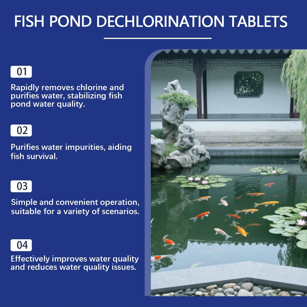 Yegbong Aquarium & Fish Pond Chlorine Removal Sheets Aquarium Water Treatment Qme