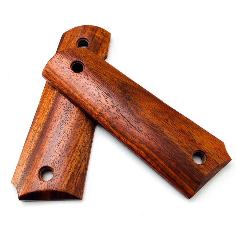 Zambian Red Sandalwood 1911 Grip Panels – DIY Raw Wood Scales Wood Grip Scales Qst