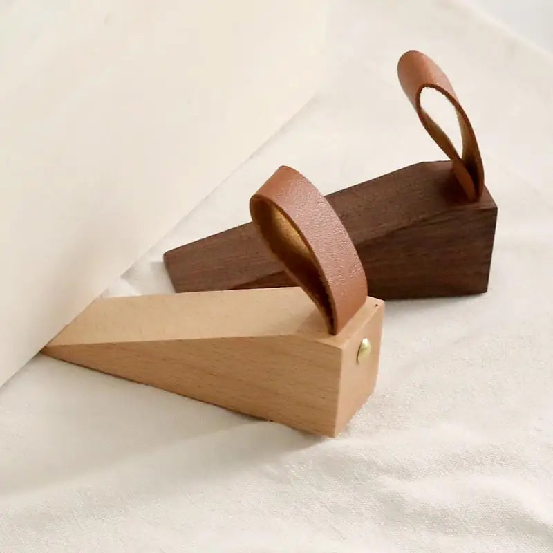 Solid Wood Door Stopper – Anti-Collision Baby Safe Gate Decor Wood Door Stopper Qme