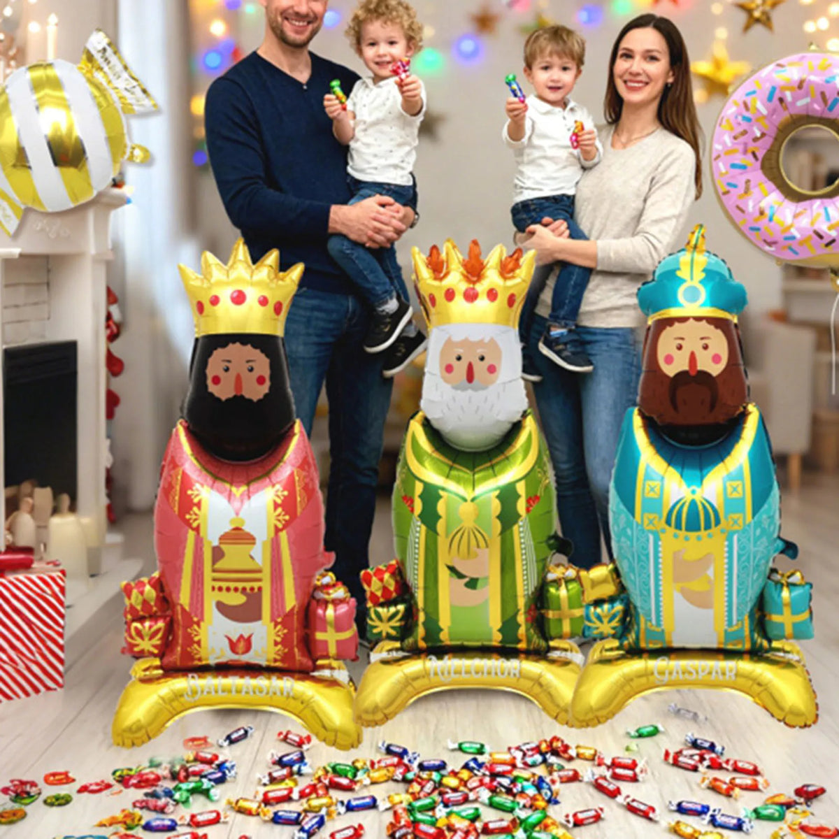 Cartoon King Crown Foil Balloon – Large Party Decoration Party Foil Balloon Qme
