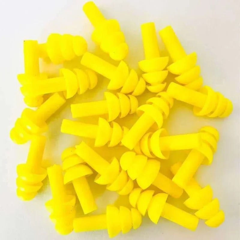100 Pairs Reusable Silicone Earplugs – 32dB Noise Reduction Silicone Earplugs Qme
