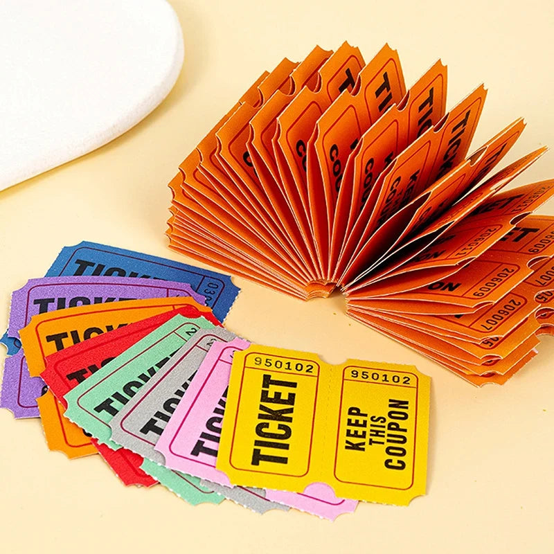 100 Raffle Tickets for Classroom, Party & Event Lotteries Raffle Tickets Qme