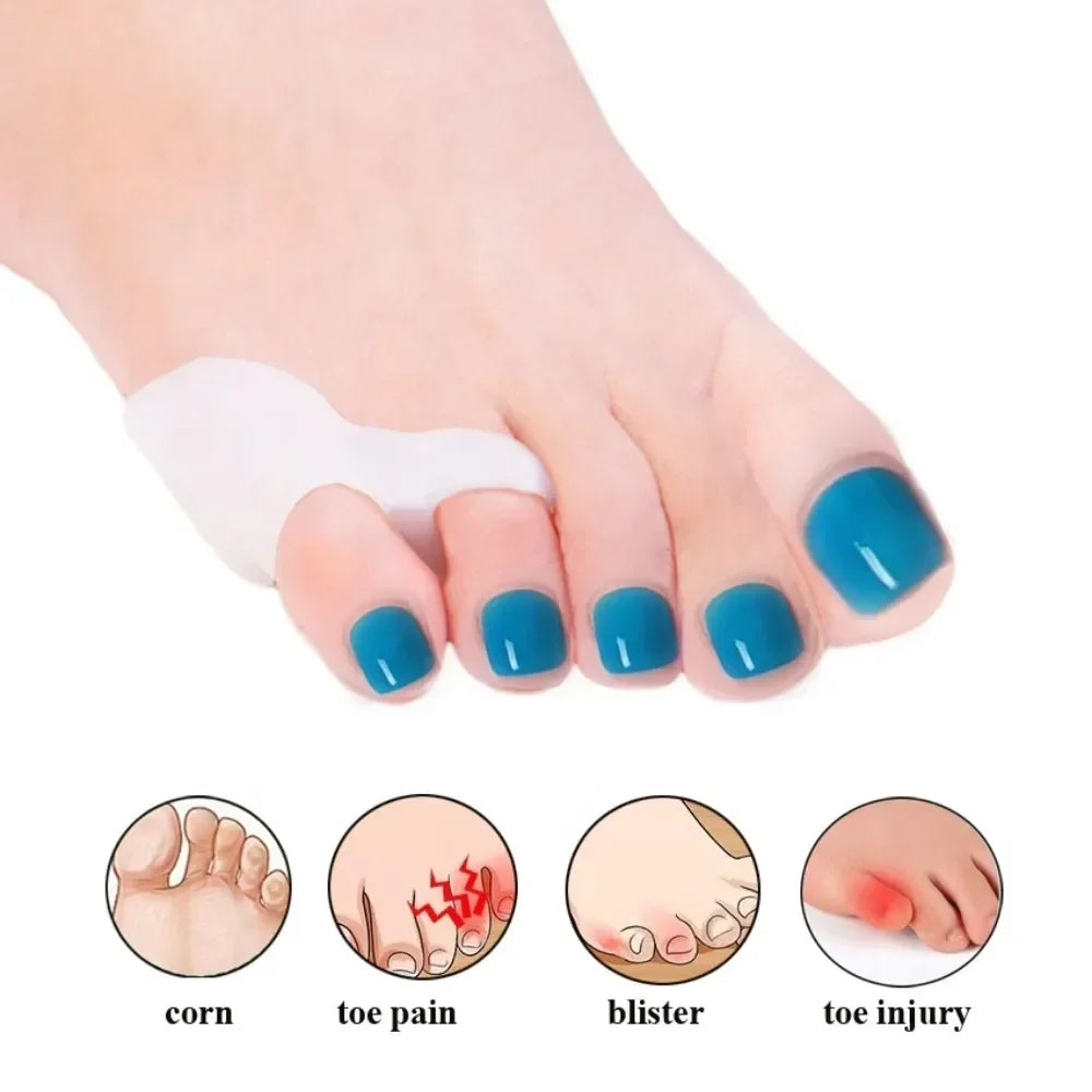 Soft Toe Buffer Cushion Covers – Flexible Anti-Friction Foot Pads Toe Cushion Covers Qme