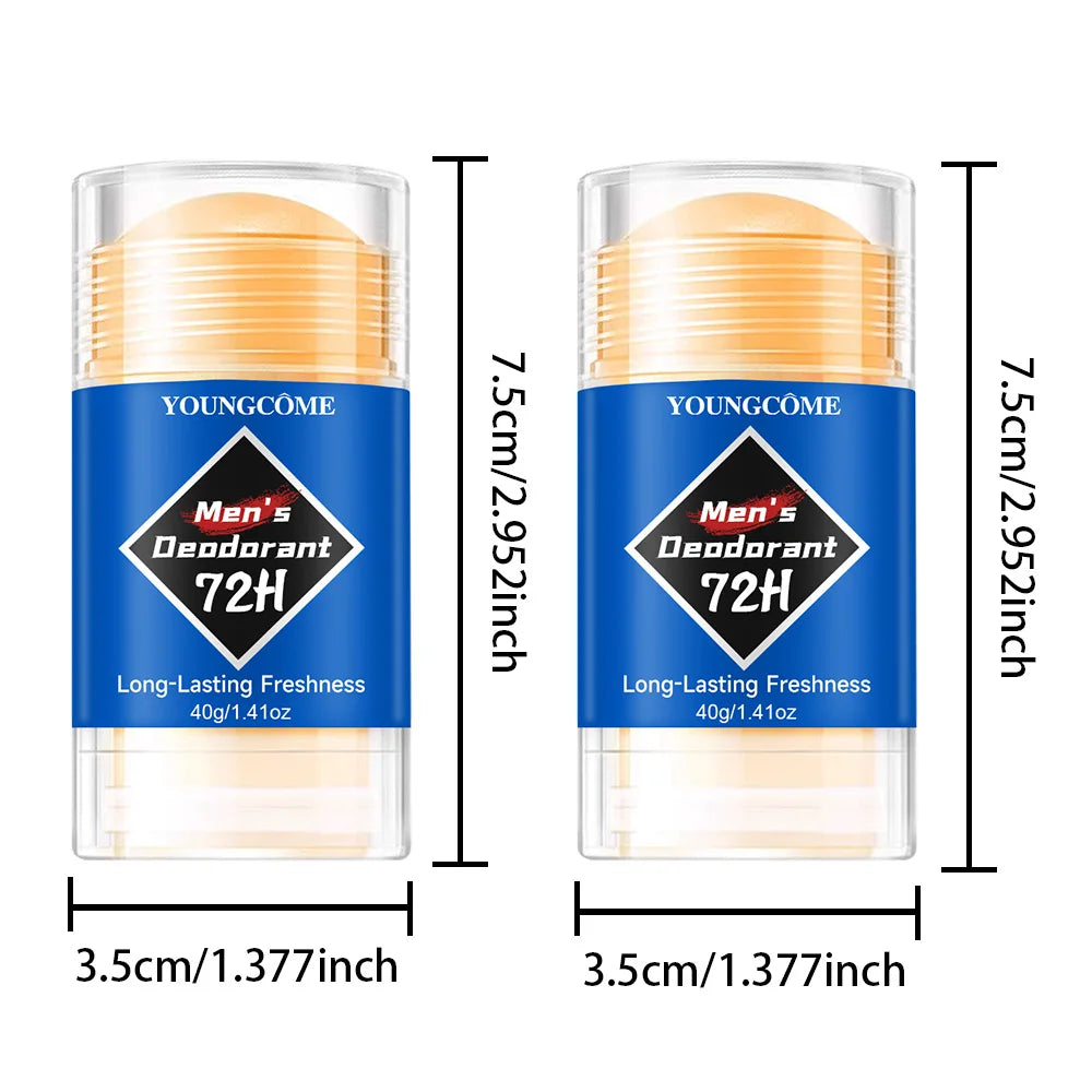 YOUNGCOME Men's Antiperspirant Deodorant Cream – Long-Lasting Antiperspirant Deodorant Qst 2P