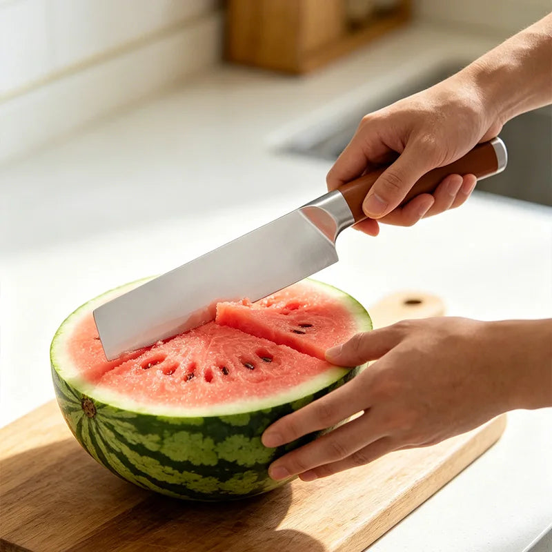 InLeung Kitchen Cleaver – Sharp Stainless Steel Meat & Fruit Knife Kitchen Cleaver Knife Qst