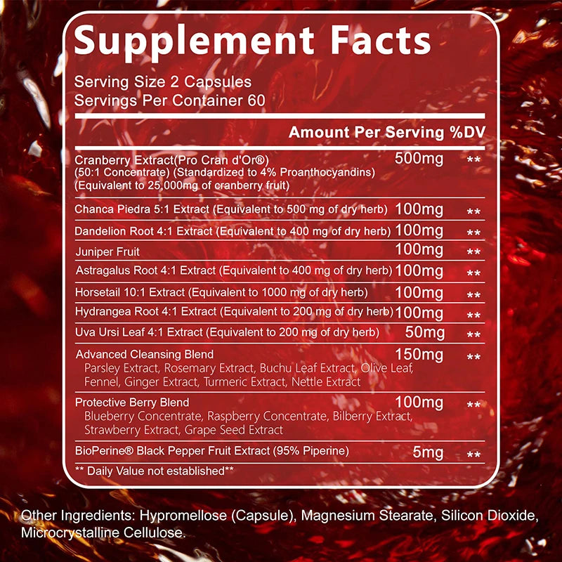 Xemenry 22-in-1 Kidney Cleanse & Urinary Tract Support Herbal Supplement Qst