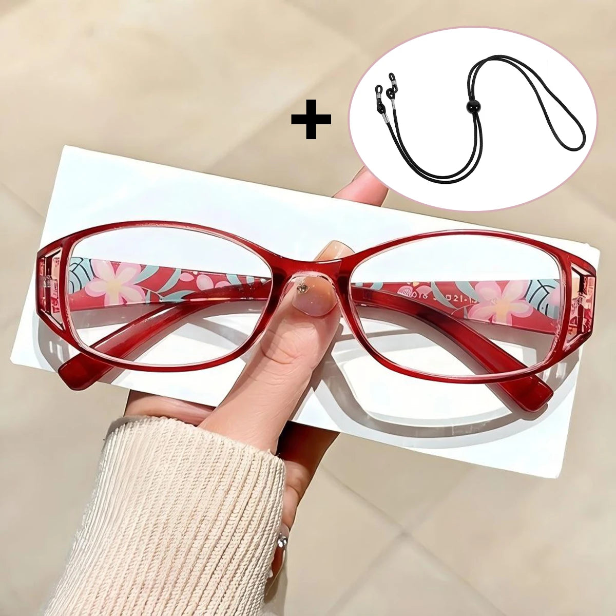 VOPHA Vintage Blue Light Blocking Reading Glasses Women L8 Blue Light Reading Glasses Qst 200 Red