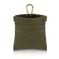 Dog Training Treat Bag – Waterproof Canvas Waist Snack Pouch Dog Training Treat Bag Qme green