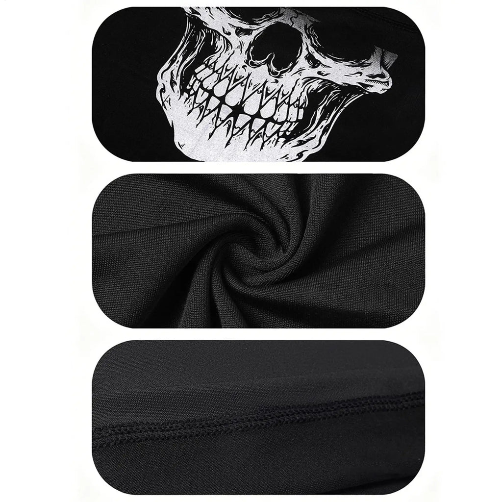 Skull Pattern Breathable Sports Bandana & Head Scarf Sports Bandana Qme